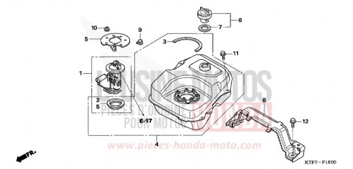 RESERVOIR A CARBURANT SH1256 de 2006